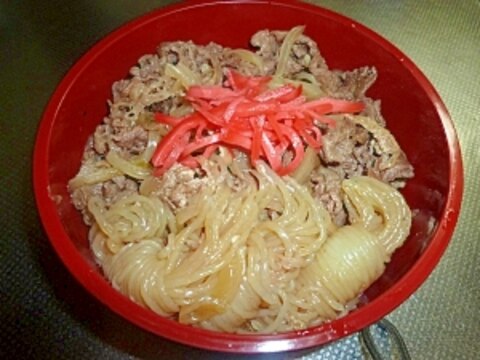 我が家の牛丼